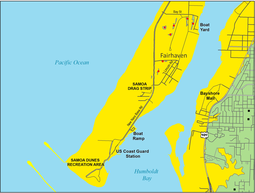 Fairhaven Tsunami Evacuation Map