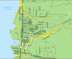 Fort Bragg Tsunami Evacuation Map