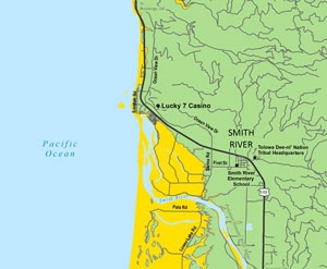 Smith River Tsunami Map