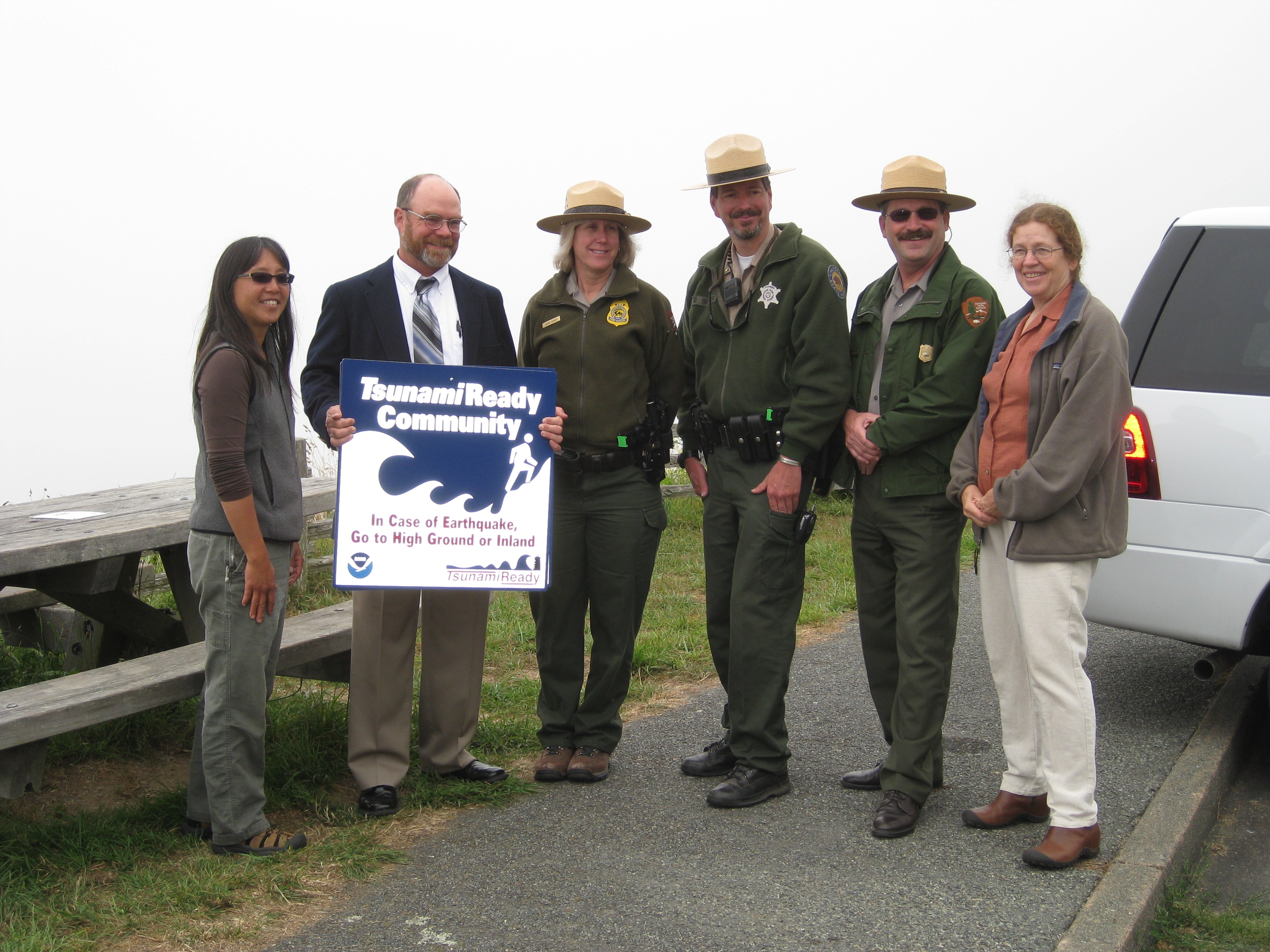 Presentation of the TsunamiReady designation at Redwood National Parks