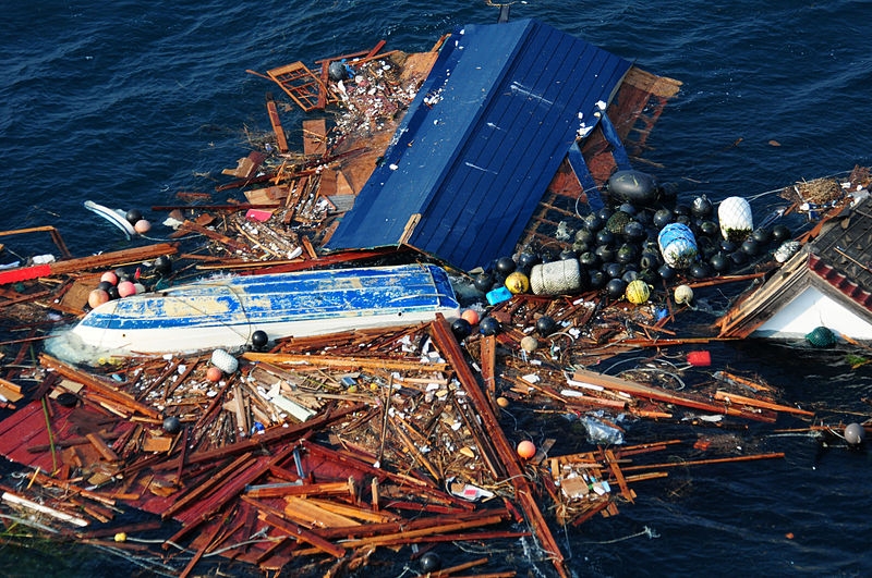 Image of tsunami debris from 2011 Japan tsunami