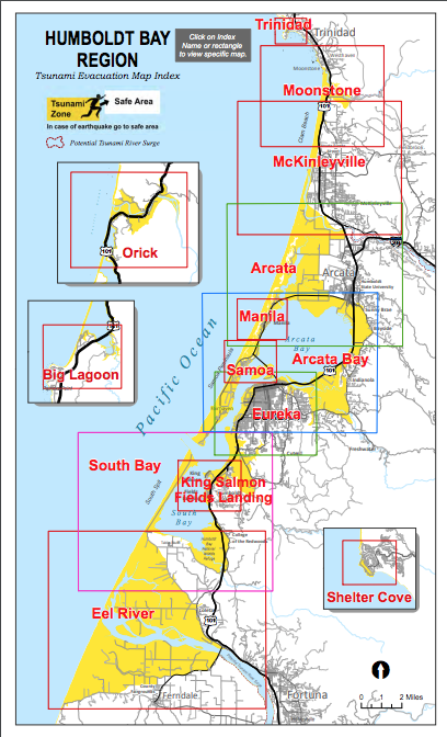 Tsunami Hazard Maps Redwood Coast Tsunami Work Group