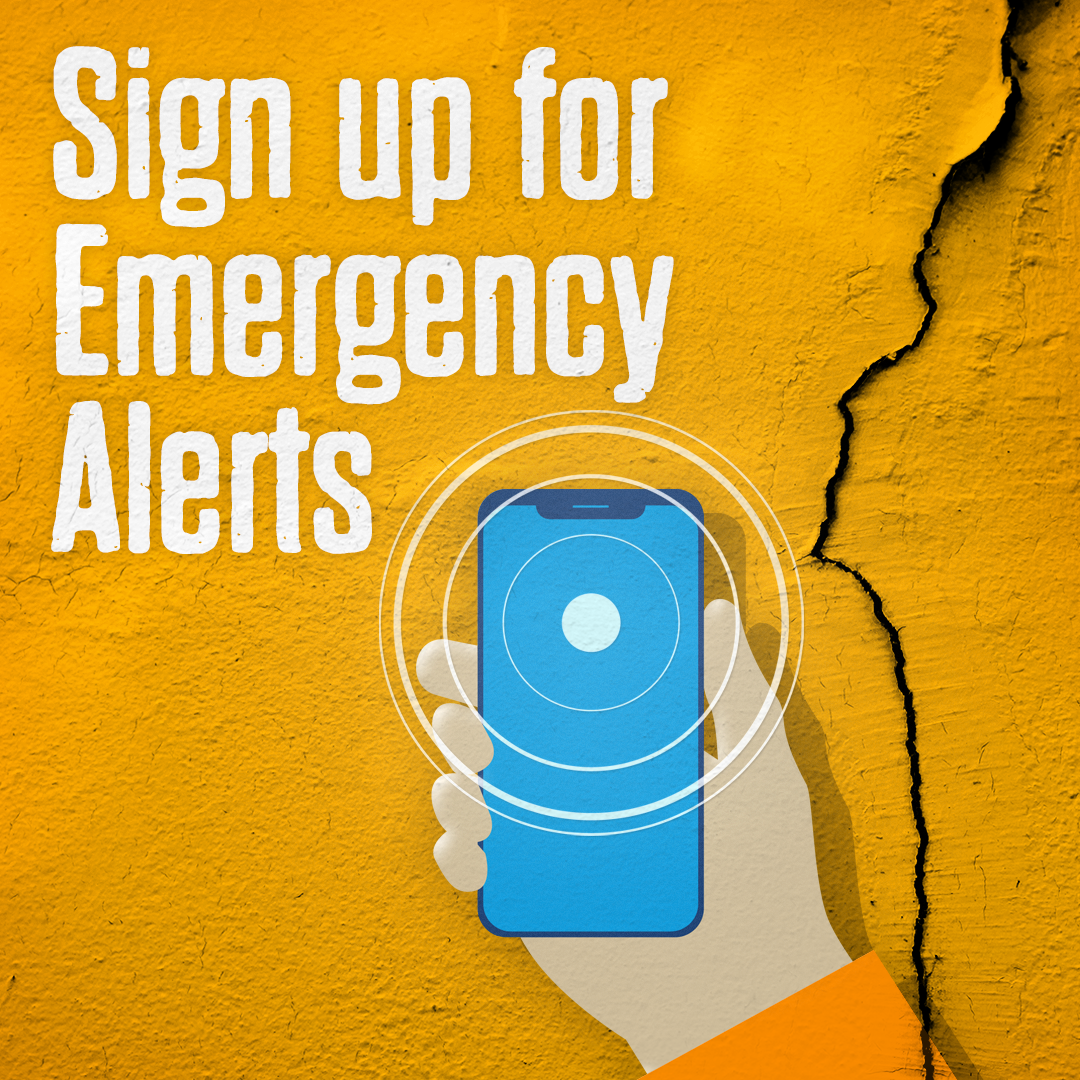 Sign up for emergency alerts