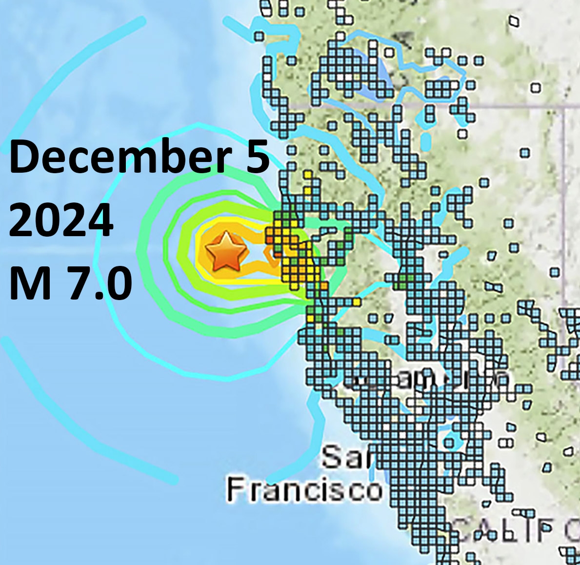 December 2024 ShakeMap thumbnail
